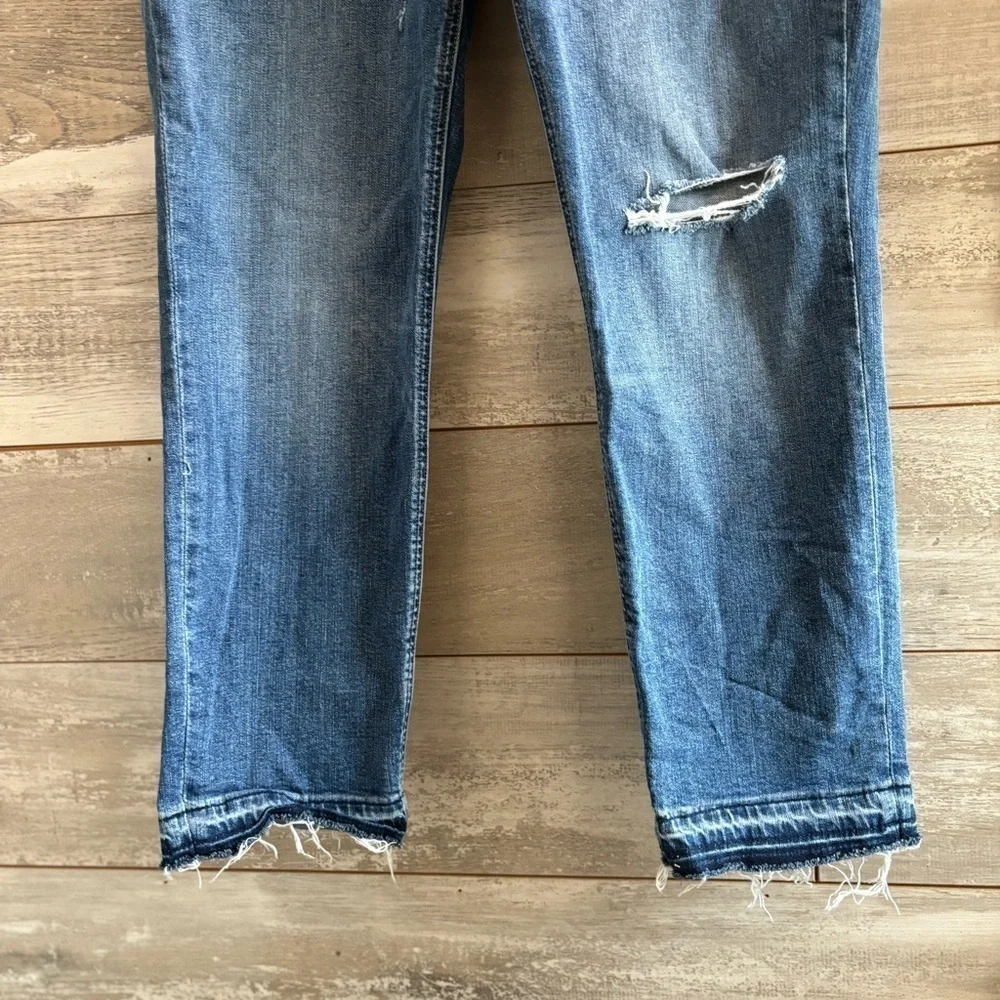 J.Crew Mercantile Slim boyfriend jean with distressed details